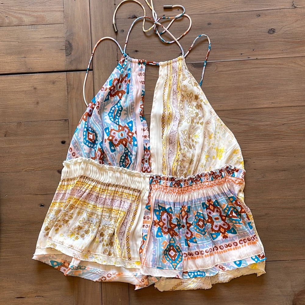 Free people pattern top size xs